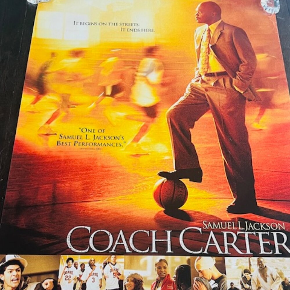 Movie Theater Cinema Poster Lobby Card 2005 Coach Carter Samuel L Jackson Sports